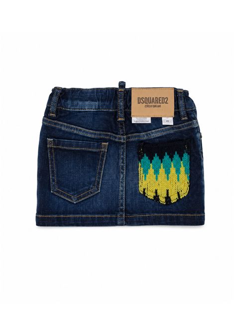 Gonna con ricamo DSQUARED2 JUNIOR | DQ3552 D0AHYDQ01
